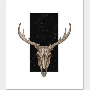 Deer skull Posters and Art